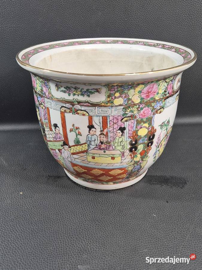 Medalion Chinoiserie Rose 12calowa doniczka Poddębice sprzedam