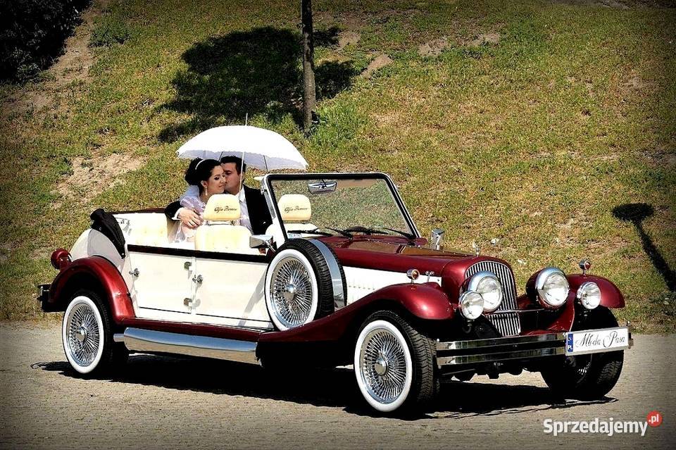 RETRO Kabriolet do ślubu Zabytkowy samochód na Wynajem pojazdów