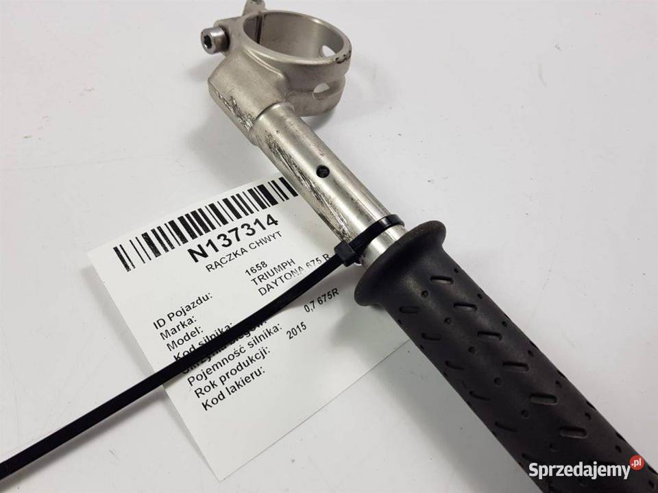 RĄCZKA CHWYT DAYTONA 675 R kujawsko-pomorskie Lipno sprzedam