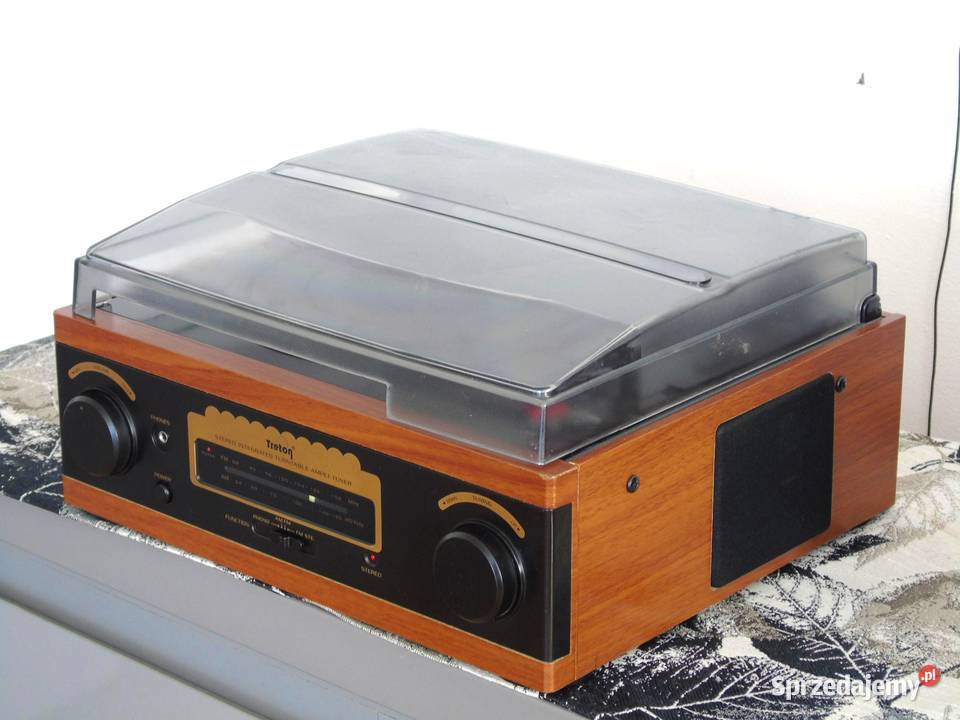Gramofon Treton igła radio wzmacniacz głośniki
