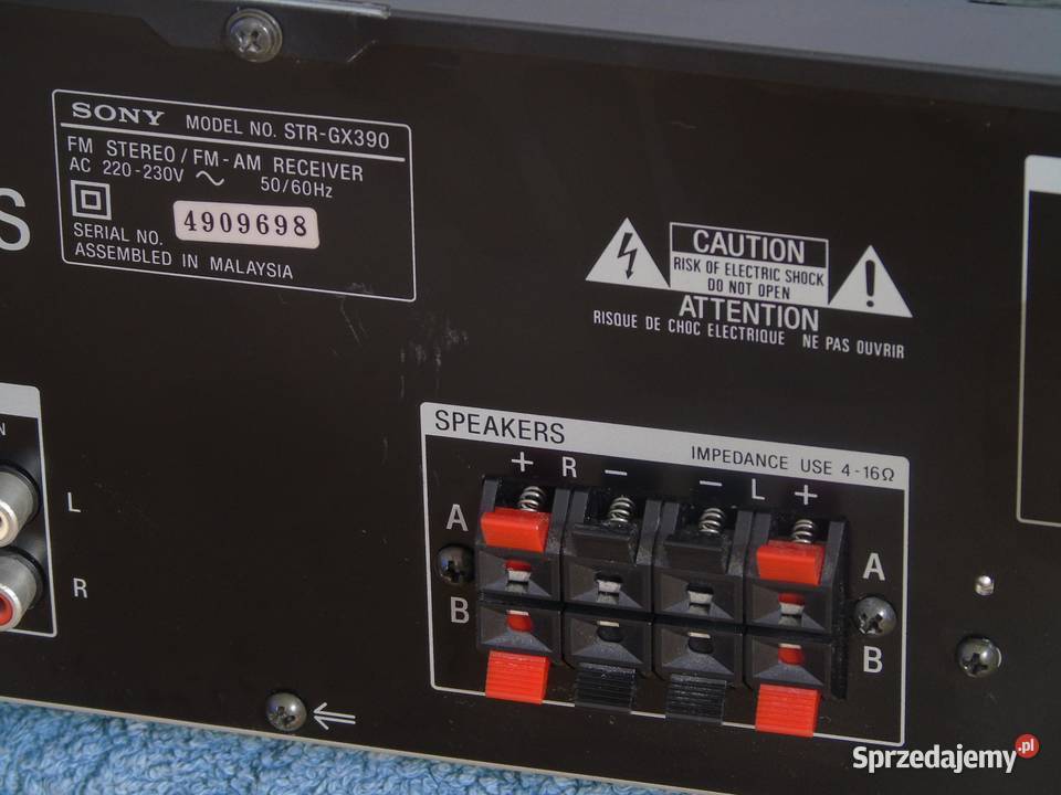 Amplituner Sony STRGX 390 pilot mocny i sprawny podkarpackie Jasło sprzedam