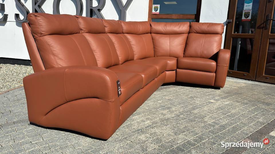 Narożnik 296x184 SKÓRA NATURALNA 100 gruba Żory