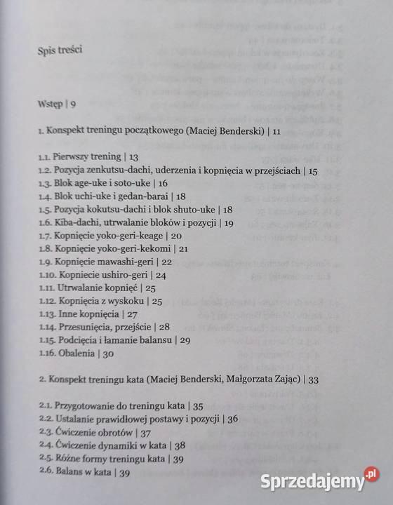 KONSPEKT TRENINGÓW KARATE TRADYCYJNEGO mazowieckie