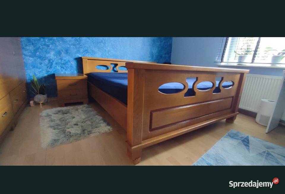 Łóżko do sypialni drewniane solidne Kielce
