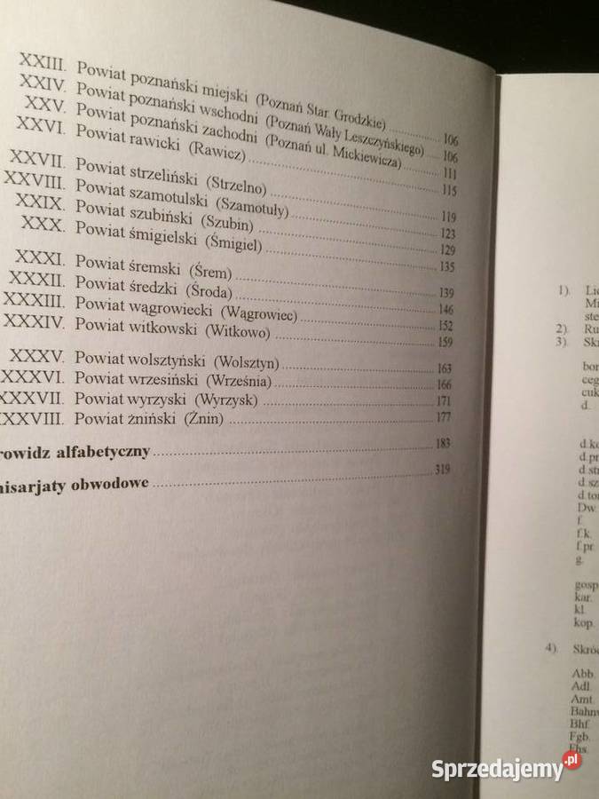 2760 Słownik Miejscowości Woj Poznańskiego Z Szczecin