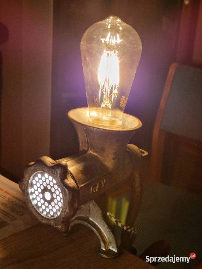 Lampy z maszynek do mielenia mięsa Loft vintage Oświetlenie Czechowice-Dziedzice