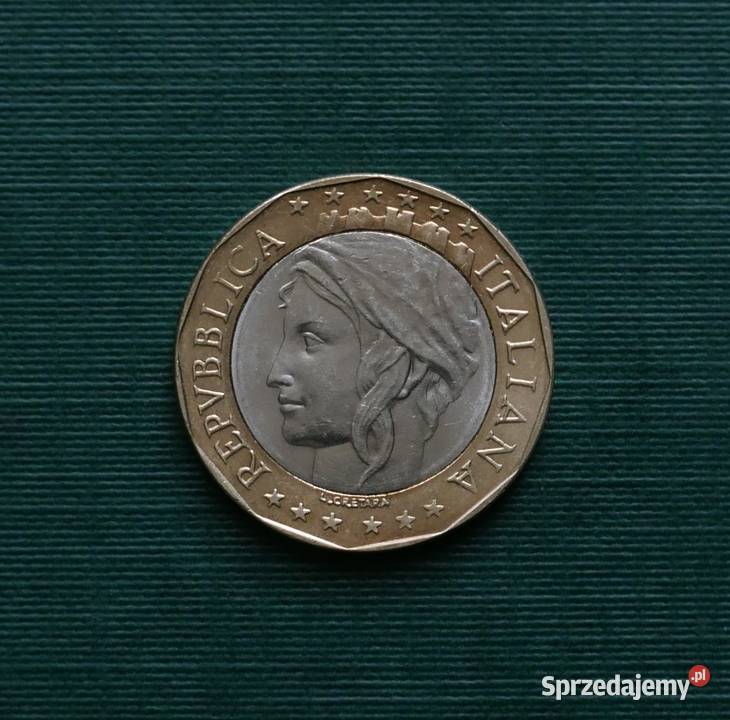 WŁOCHY 1000 lirów 1997r Błędna mapa NRD i RFN Gliwice sprzedam