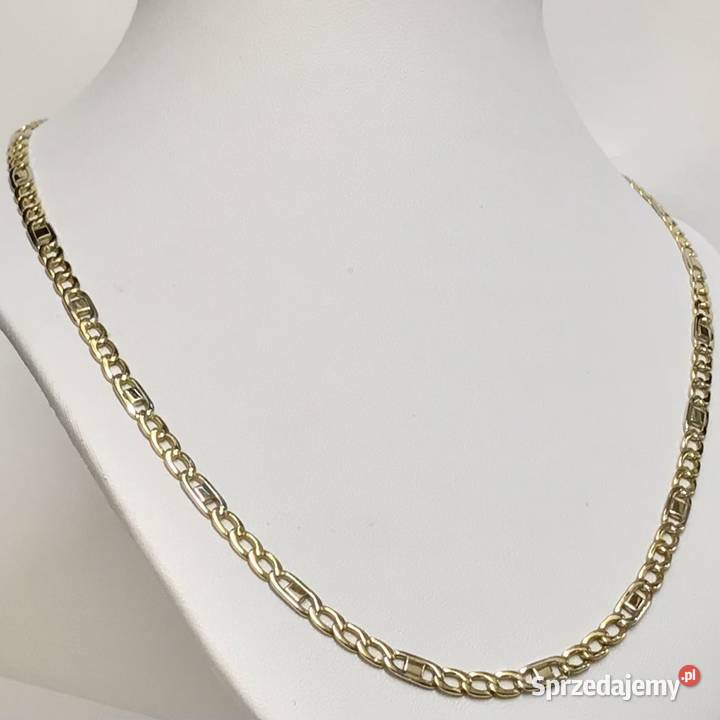 Złoty ŁAŃCUSZEK damski 18K piękny splot GUCCI 45 mazowieckie Warszawa