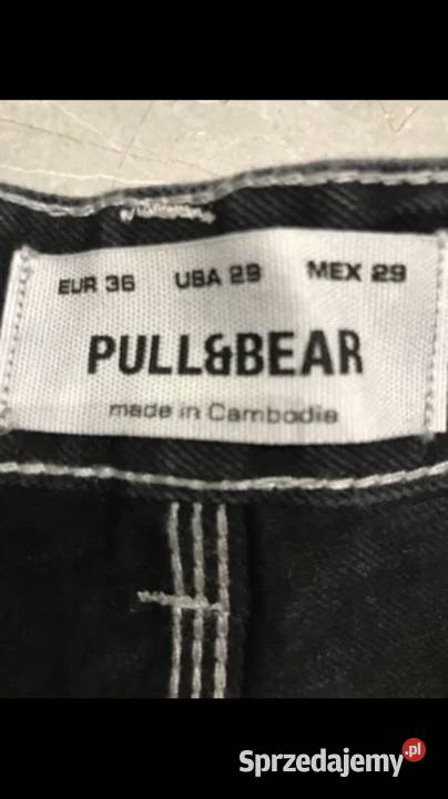 Spodnie PullBear Czarne 36 ładne Spodnie Inowrocław sprzedam