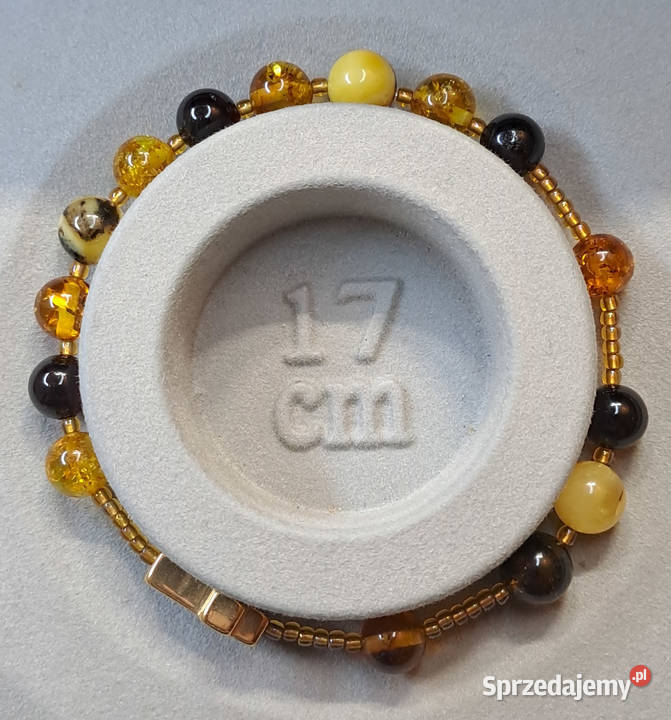 Bransoletka różaniec dziesiątka różańca BURSZTYN Warszawa