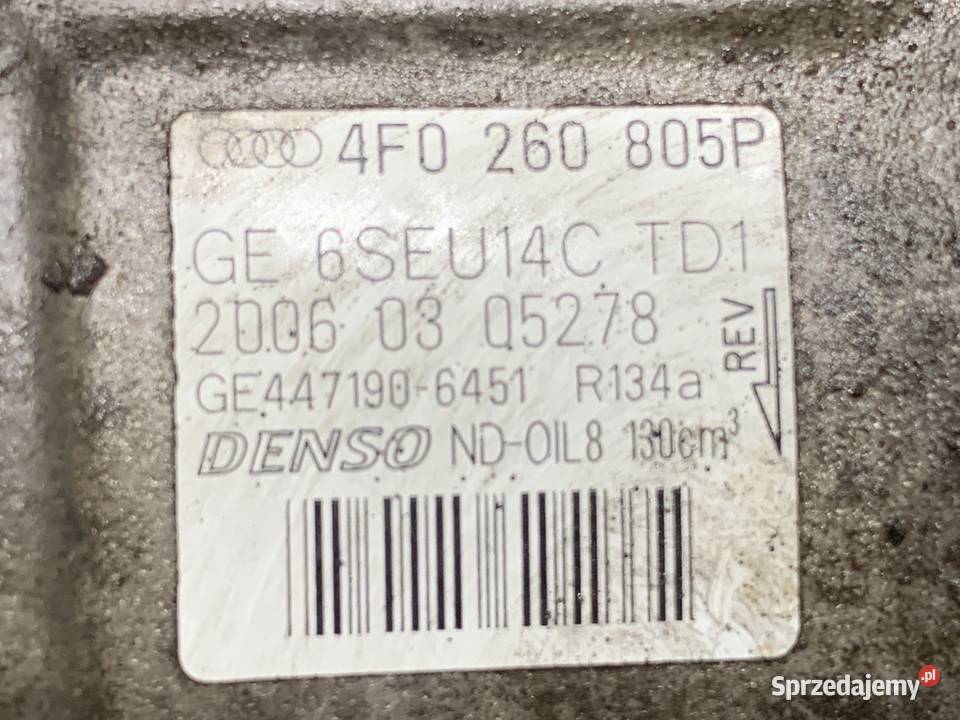 SPRĘŻARKA KLIMATYZACJI AUDI A6 C6 4F0260805P 20 podkarpackie