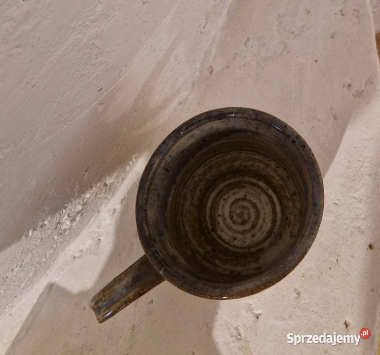 KUBEK niebiesko szary provensalski ceramika