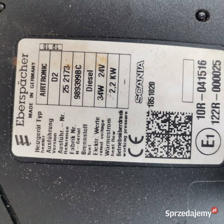 Webasto suche Eberspacher D2 AIRTRONIC 24v Gubin