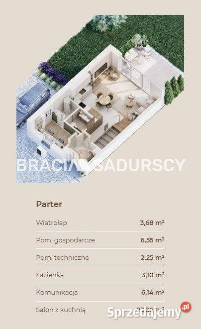 Dom bliźniak Gaj 112m2 małopolskie