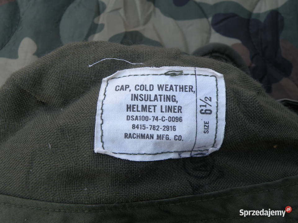 Podhełmówka us army olive 6 12 74r Wrocław