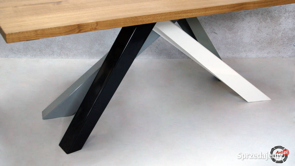 Stół loftowy 200x100 rozkłądany 300x100 blat dąb 300cm Nowy Sącz