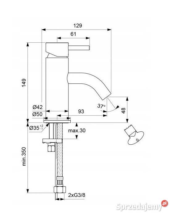 NIEMIECKA bateria umywalkowa CHROM Gwarancja 5 podlaskie Choroszcz