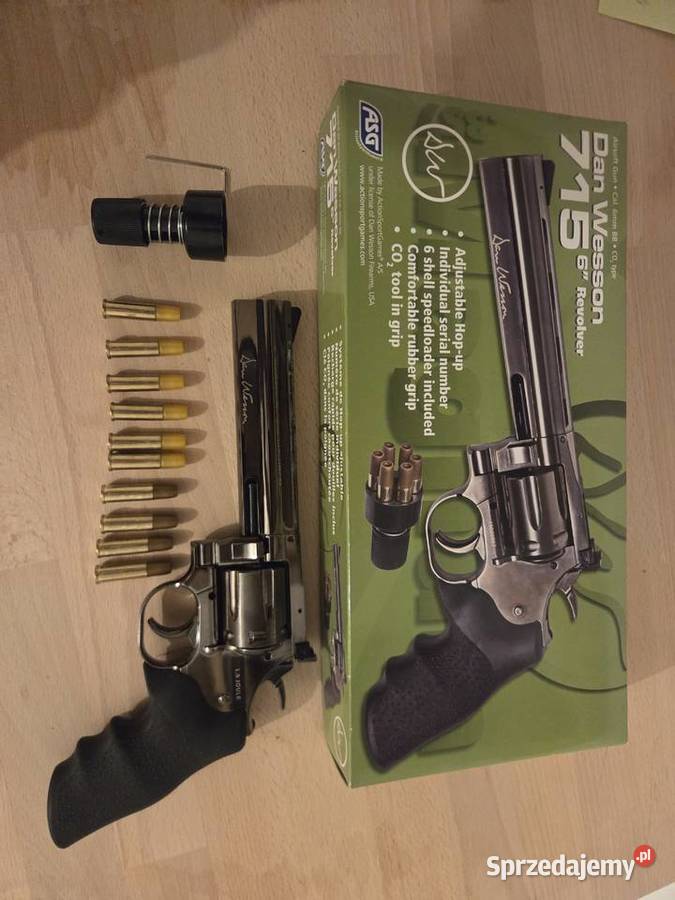 Rewolwer GNB ASG Dan Wesson 715 6'' Steel Grey Wartość w sklepie 800zł