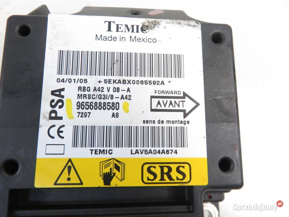 MODUŁ AIRBAG CITROEN C3 Pluriel HB 9656888580 małopolskie