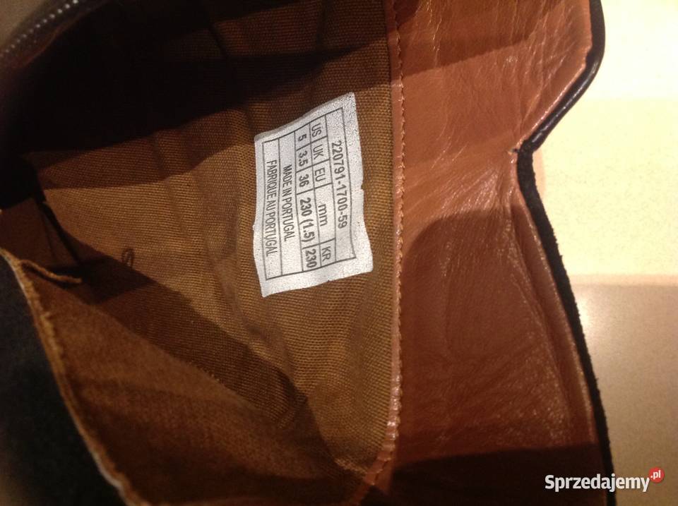 Botki Skórzane Damskie Czarne 36 Skóra naturalna Nowa Sól