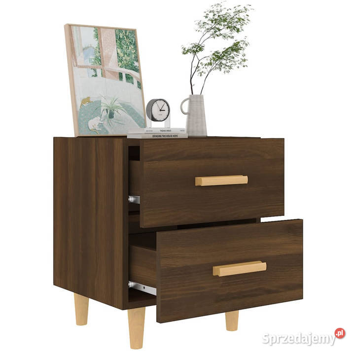 Szafki nocne 2 brązowy dąb 40x35x475 WM817290 Warszawa