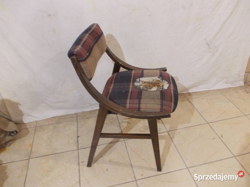 Stare krzesła drewniane Hałasa i skoczki PRL Bielsko-Biała