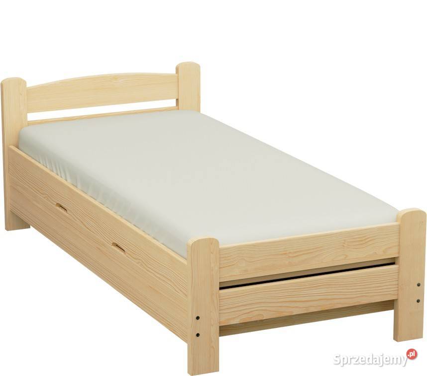 Łóżko sosnowe ELEGANT PLUS na nóżkach dostępny w