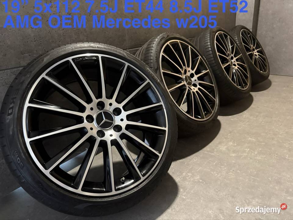 19 AMG Mercedes w205 oryginalne dwie szerokości Lubasz