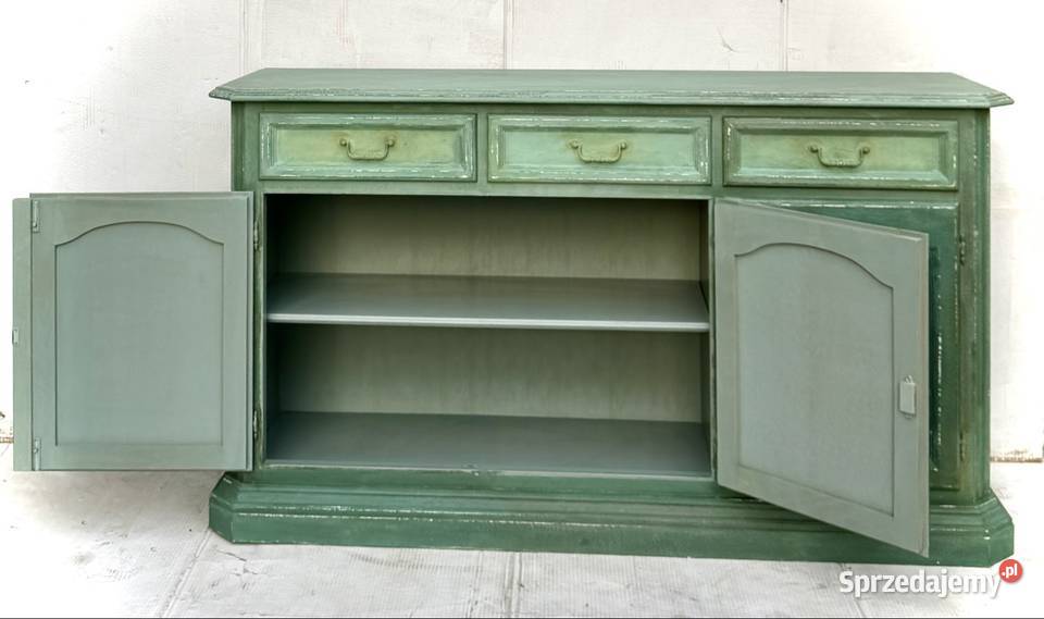 Komoda Turkusowa zieleń vintage shabby chic