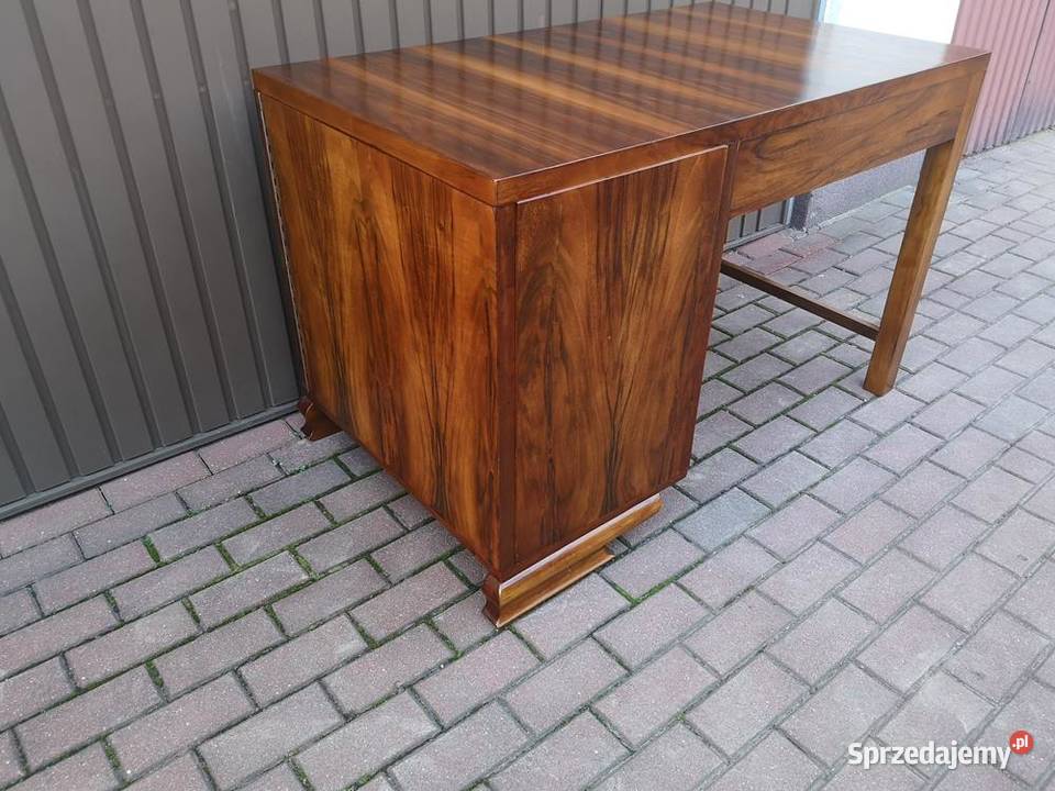 Biurko ARTDECO Orzech Unikatowe Stare Antyk Swarzędz