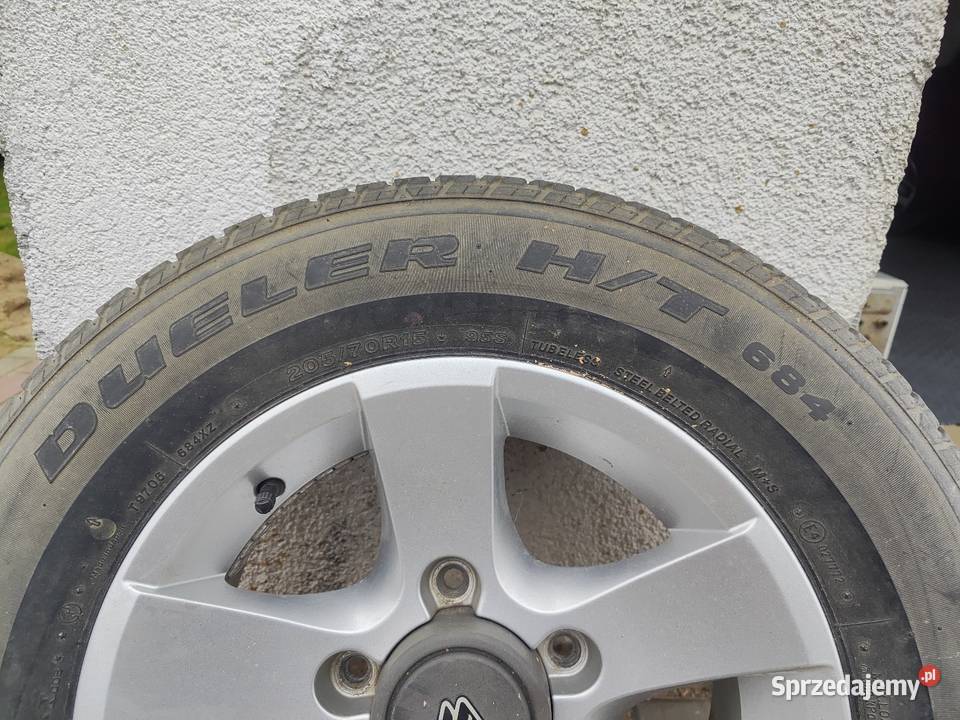 Alufelga 4x4 15 20570 R 15 z opona Bridgestone Samochodowe Olsztyn