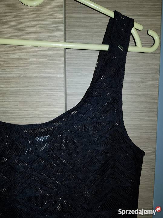 Koszulka top siatka koronka divided hm czarna S Warszawa