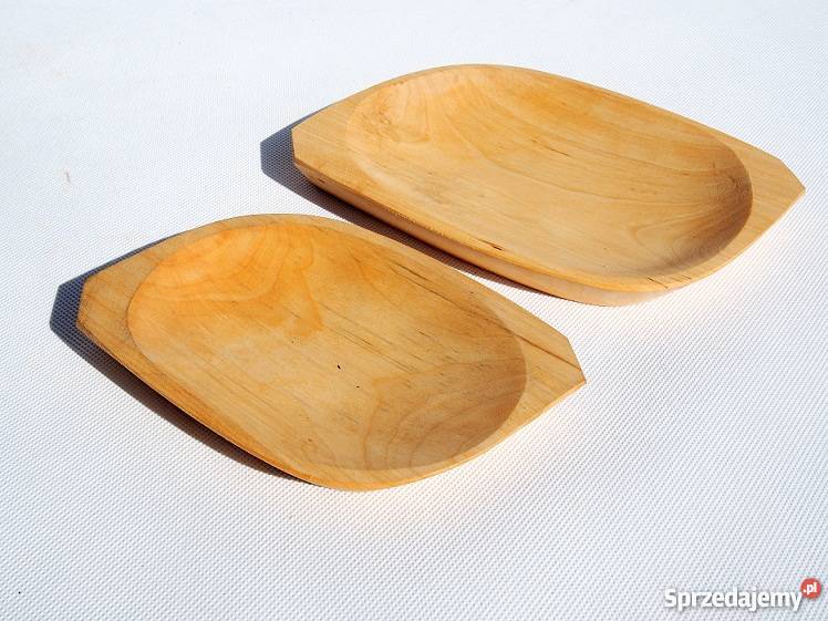 Korytko DREWNIANE 9 talerzyków miska taca zestaw
