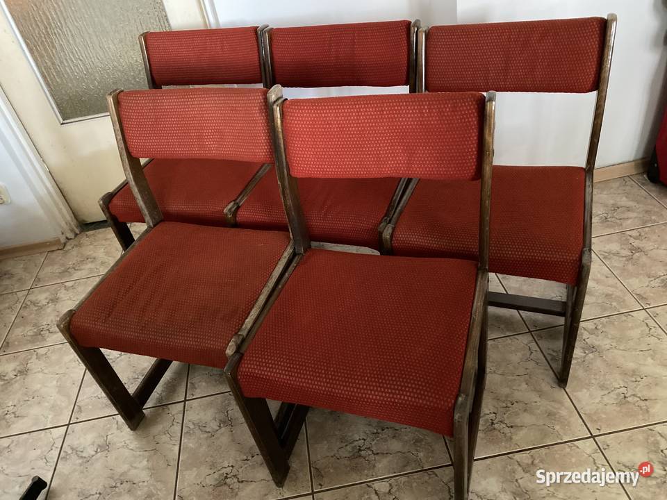 Krzesla model Z38 z lat 60tych 45cm Lublin sprzedam