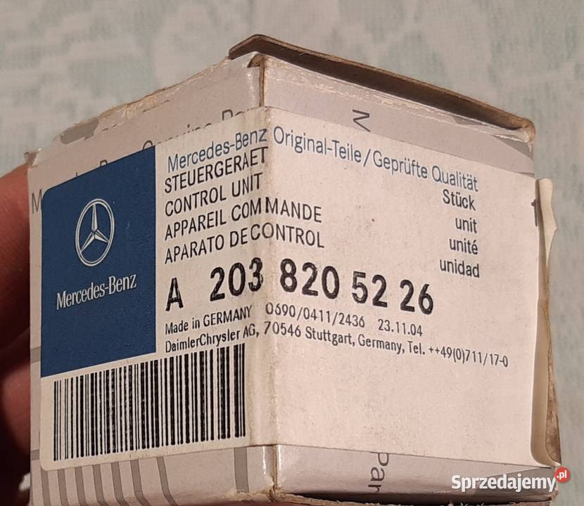 Czujnik Zmierzchu Mercedes W203 2038205226 Mielęcin - Sprzedajemy.pl