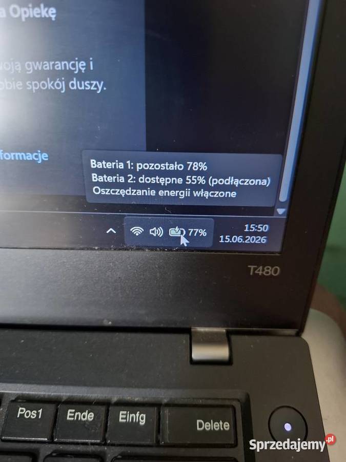 Lenovo thinkpad t 480 okazja Seroczyn