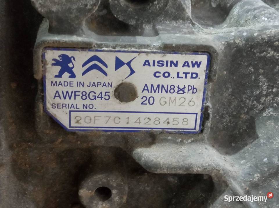 SKRZYNIA BIEGÓW AUTOMATYCZNA 20GM26 20 BLUE HDI