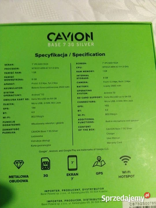tablet cavion