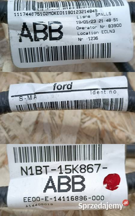 FORD FIESTA 17 WIĄZKA CZUJNIKÓW PARKOWANIA PRZÓD sprzedam