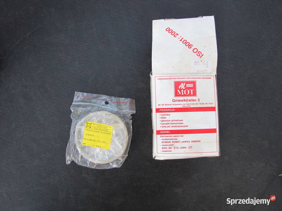 Nowy tłok Almot 7500 pierścienie Tłoki sprzedam