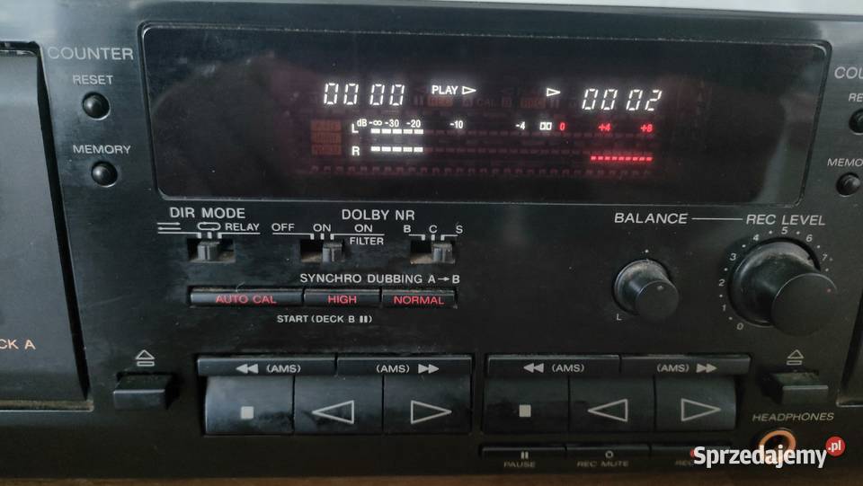Magnetofon dwukasetowy Sony TCWR635S Auto Magnetofony kujawsko-pomorskie