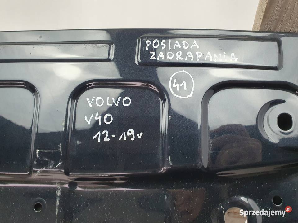 TYLNA KLAPA Volvo V40 II 20122019 tylnia tył Chełm sprzedam