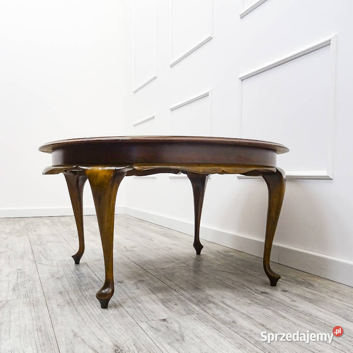 Stylowa ŁAWA angielska Chippendale Okrągła Ława Kalisz