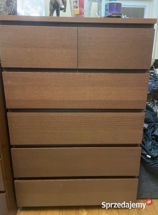 Komoda Malm Ikea 6 szuflad Skrzynki