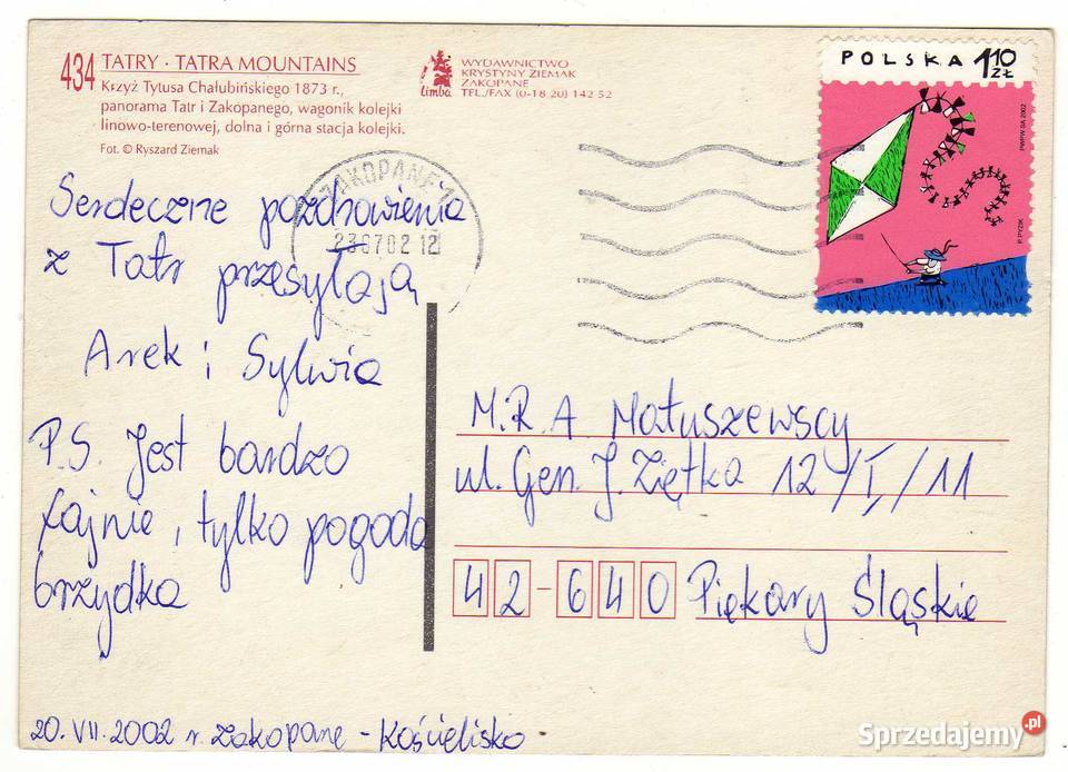 TATRY POCZTÓWKA WIELOWIDOKOWA 9 Pocztówki i karty telefoniczne Krynki sprzedam