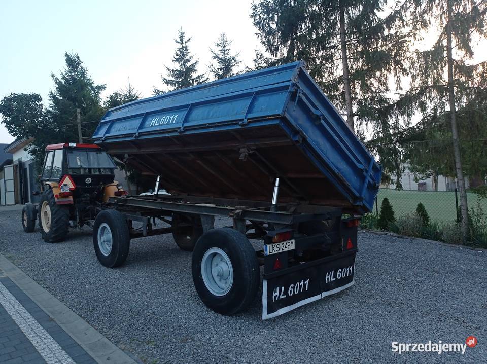 Przyczepa rolnicza hl 6011 95 produkcji okazja lubelskie Krasnystaw