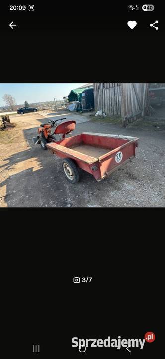 Traktorek z przyvzepka Sosnowica sprzedam