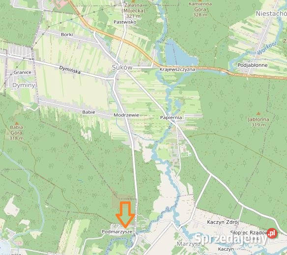 Działka w lesie Kuby-Młyny sprzedam