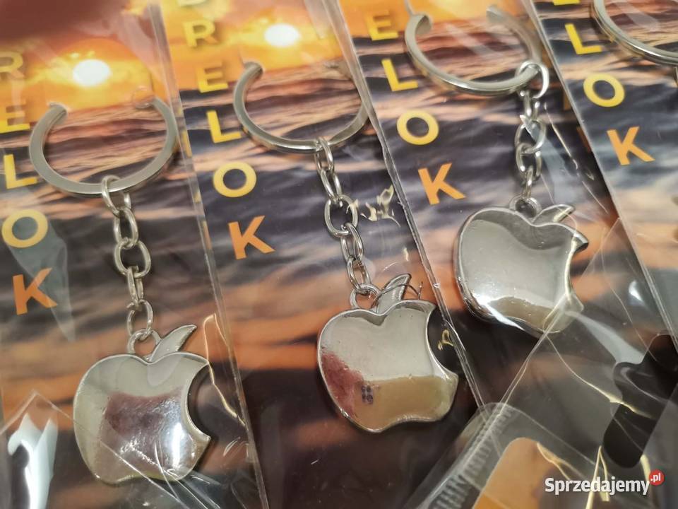 Breloczek Apple metalowy pełny śląskie