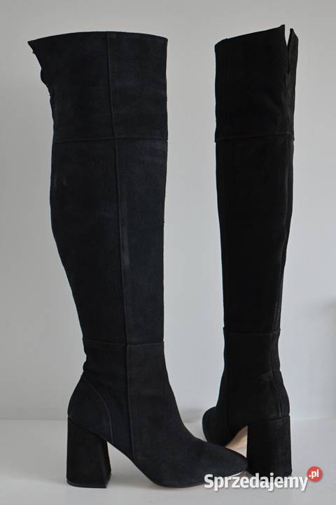 MEGA STYLOWE muszkieterki kozaki kolano ZIGN skóra Białystok sprzedam